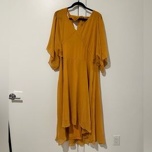 Orange Chiffon Dress